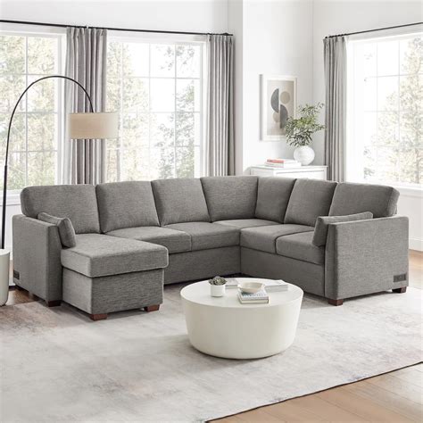 Andover Mills Corporate 112" Reversible Chaise Sectional Sofa & Reviews
