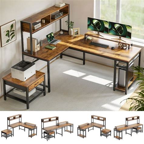 Reversible L Shaped Computer Desk