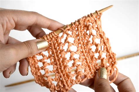 Reversible Lace Knitting Stitches