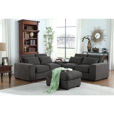 MidCentury Sectional Sofa with Reversible Sleeper, 91" Upholstery