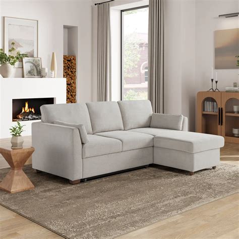 Latitude Run® Annakaren 86" Wide Reversible Sleeper Sofa & Chaise & Reviews