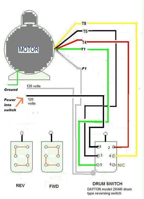 reversing drum switch wiring diagram Wiring Diagram