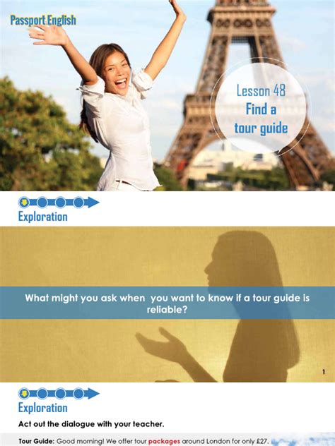 reviewing tour guide