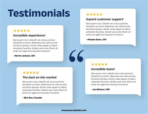 Reviews Testimonials