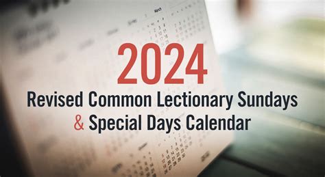 revised common lectionary 2024 united church