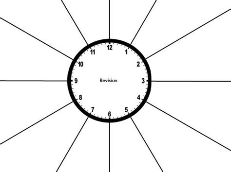Revision Clock Template Powerpoint