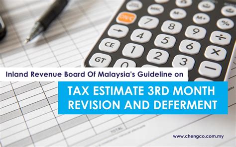 revision of tax estimate malaysia