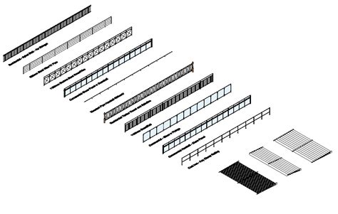 Revit Railing BlackBee3D Revit families 3D Models and more