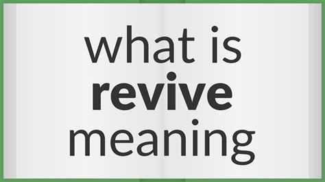reviving meaning in tamil
