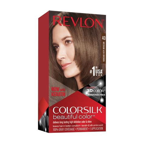  79 Ideas Revlon Colorsilk Hair Color 40 Medium Ash Brown For New Style