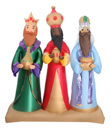 Inflable Navidad Nacimiento Y Reyes Magos Con Luz 1,999.00 en