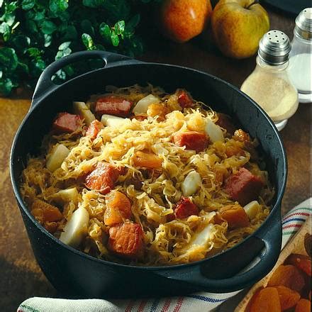 rezept sauerkraut mit kassler im topf