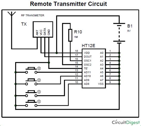 Long Range Rf Transmitter Circuit Diagram