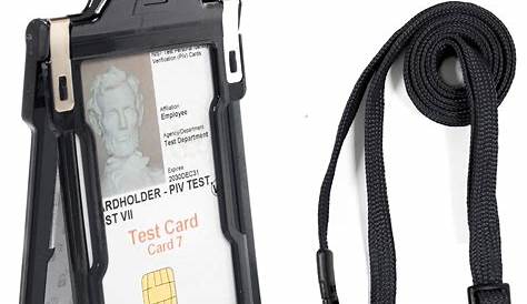 Identity Stronghold Secure RFID Badge Holder for 1 Card