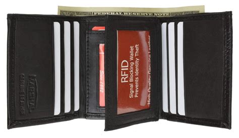 rfid blocking leather wallet