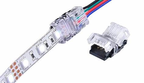 5PCS RGB LED Strip Connector 4 Pin 5050 10mm Colorful LED
