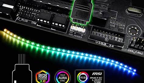Rgb Led Connector Msi RGB LED Strip For AURA ASUS SYNC/MSI Mystic Light GIGABYTE