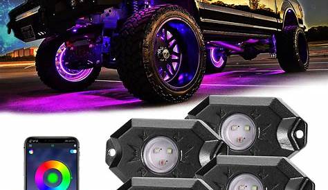 Amazon Com Mictuning 2nd Gen Rgb Led Rock Lights With Bluetooth