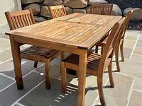 Restoration Hardware concrete teak outdoor dining table for Sale in