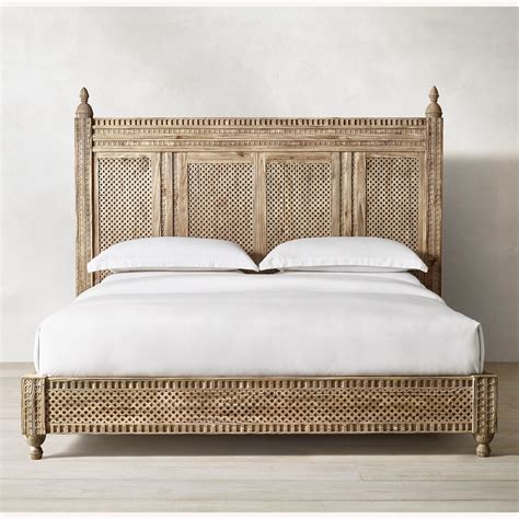 Restoration Hardware King French Bed Frame & Bench Chairish