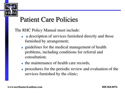 rhc policy and procedure manual