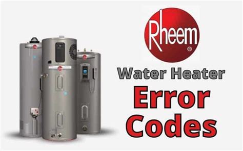 Rheem Tankless Water Heater Error Code c7 (How To Fix) Home Guide Corner