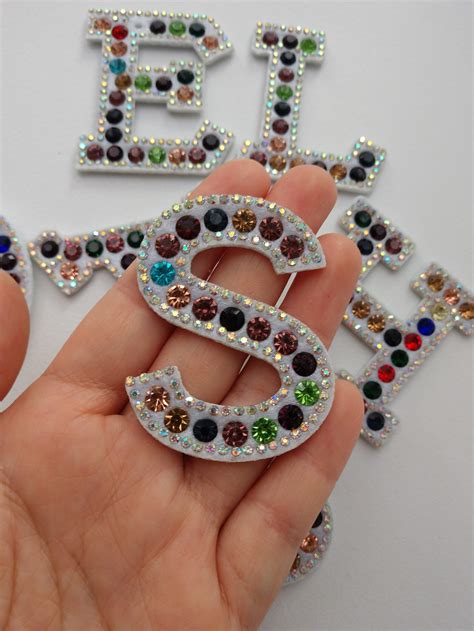 Rhinestone Applique Letters