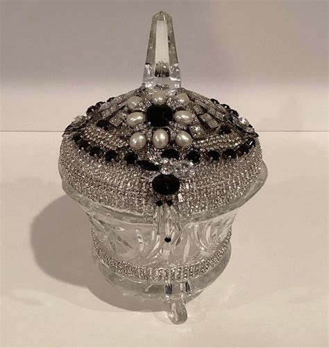Rhinestone Decorative Jar