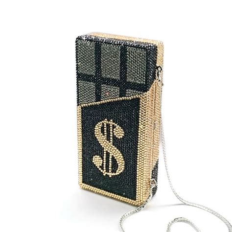 Rhinestone Dollar Purse