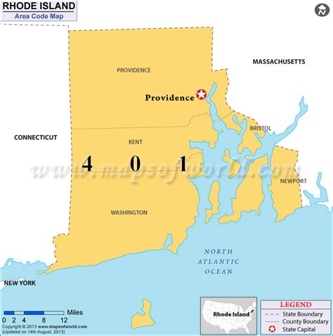 rhode island area code map