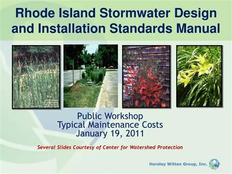 rhode island stormwater design manual