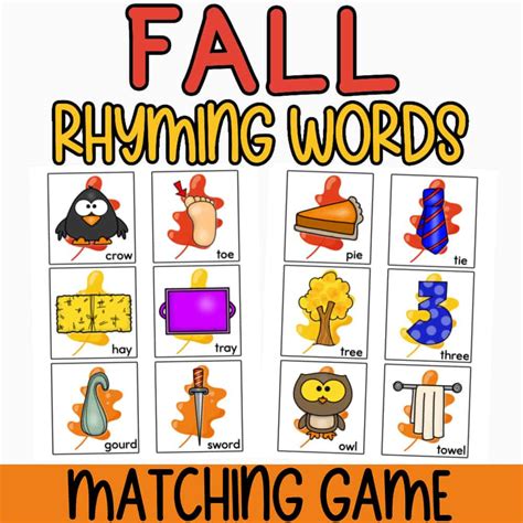 Fall Rhyming Words