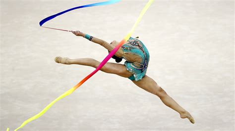 Rhythmic gymnast shows sport is more than 'prancing around'