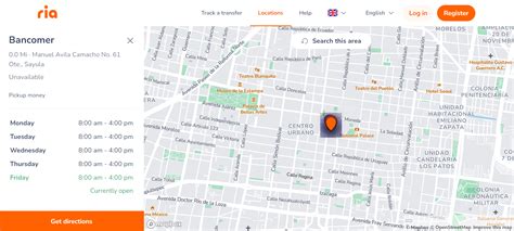 ria pickup locations