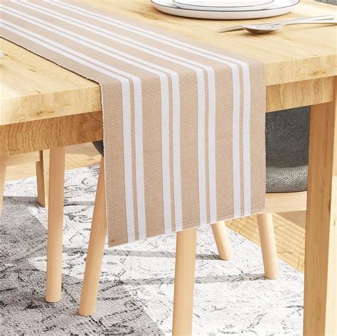 Ribbed Cotton Table Runner