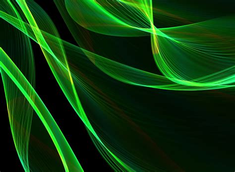 Ribbon Background Green
