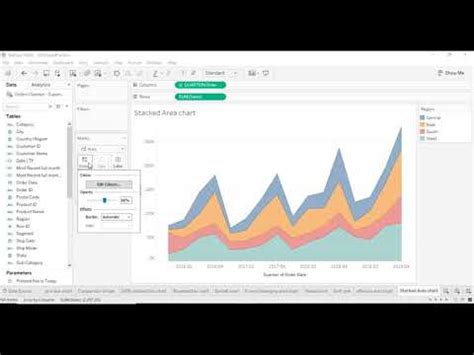 Ribbon Chart Tableau