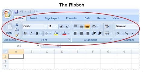 Ribbon In Excel 2007