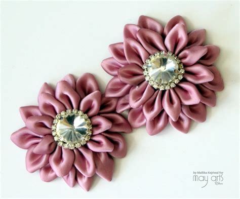 Ribbon Kanzashi Flower Tutorial