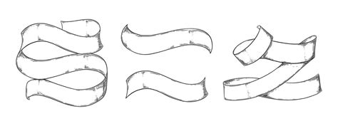 Ribbon Label Drawing