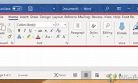 Bagian Ribbon di Microsoft Word