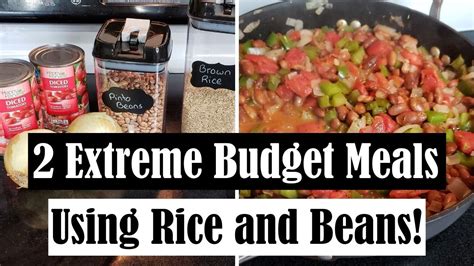rice and beans budget