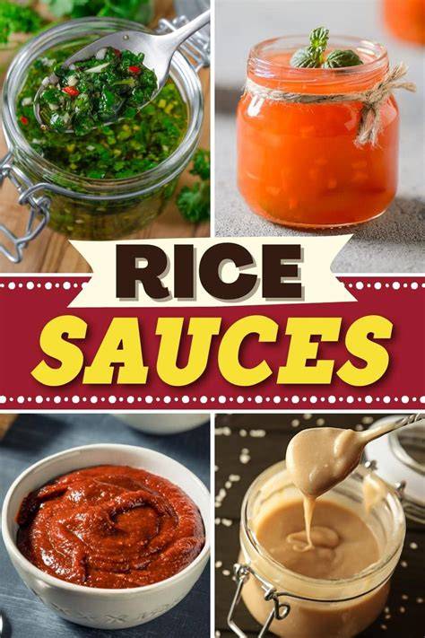 Rice and sauces