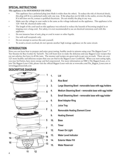 Rice Cooker Guidelines