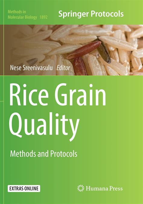 Rice Grain Quality Methods And Protocols