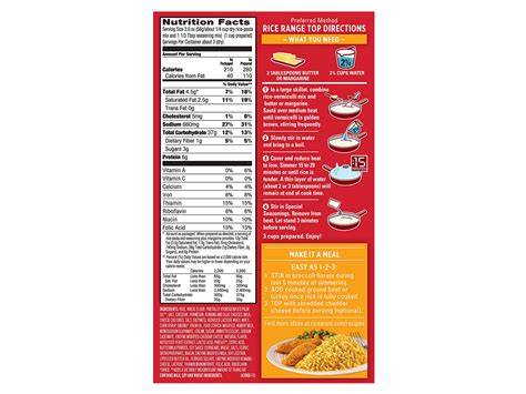 ricearoni ingredients
