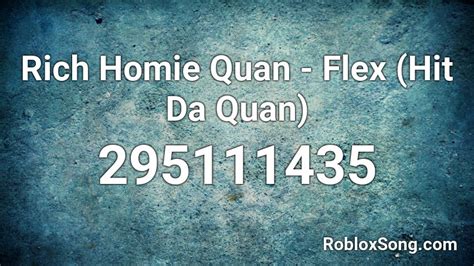 rich flex roblox id
