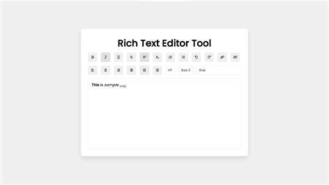 Rich Text Editor Software