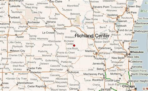 richland center wi map