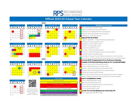 Richmond City Public Schools Calendar